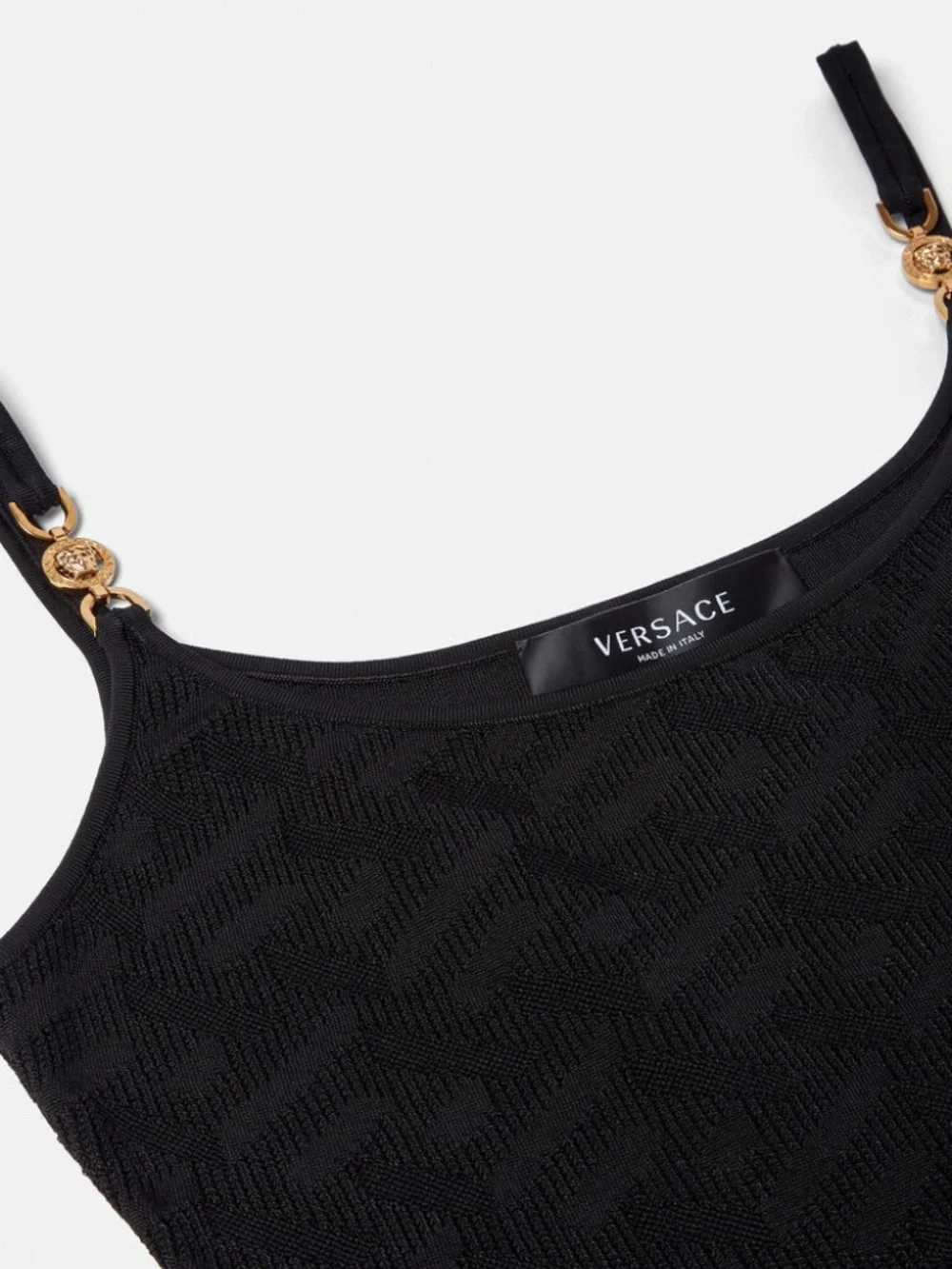 Versace Versace Medusa Plaque Cropped Knitted Top - Picture 5 of 7